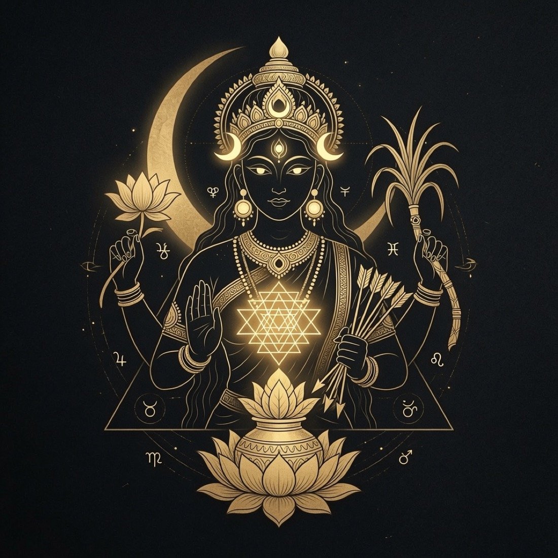 Tripura Sundarī sacred feminine depiction in Taravan retreat